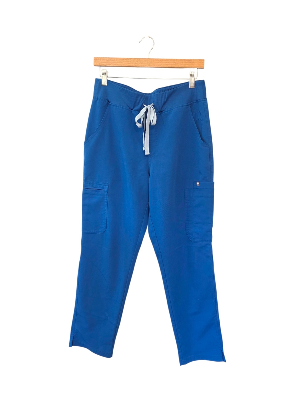 Figs Yola High Rise Slim Scrub Pants Size Medium in Royal Blue